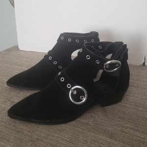 Rebecca Minkoff Black Kianna Suede Ankle Boots